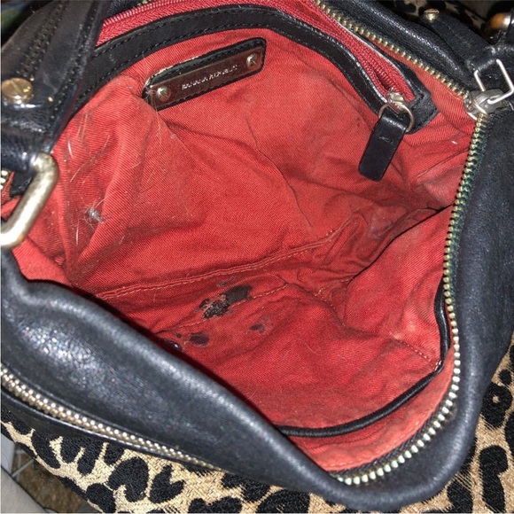 banana republic black Lamb leather small bag outside excellent - Picture 3 of 5